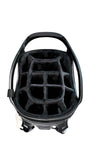 The No.8 Butter Golf Bag Black/carbon fiber accent