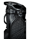 The No.8 Butter Golf Bag Black/carbon fiber accent