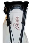 The No.8 Butter Golf Bag White/carbon fiber accent